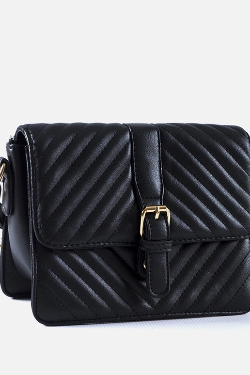 Sort quiltet Virgilio messenger taske