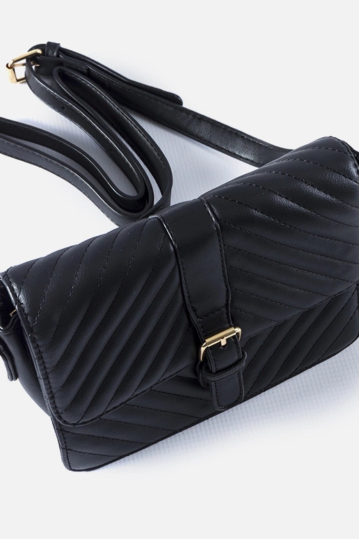 Sort quiltet Virgilio messenger taske