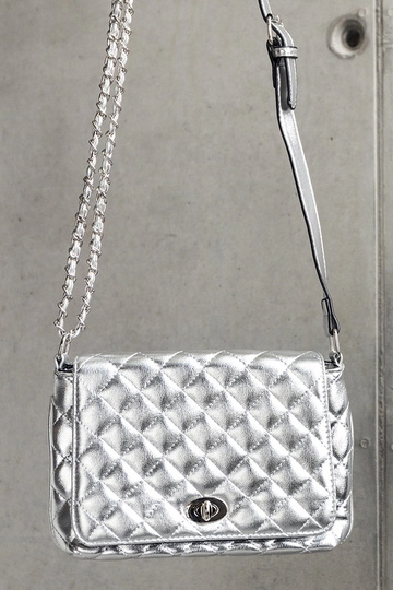 Sølv quiltet Quartilla...