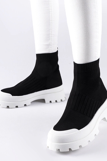 Sorte Varden stretch overdel sneakers
