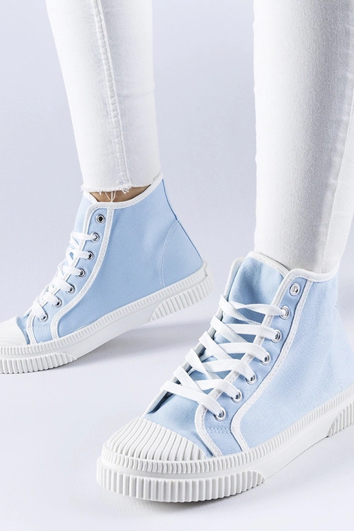 Blauwe hoge slippers Pozzuolo Blauwe hoge slippers Pozzuolo