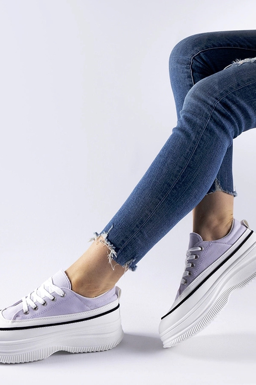 Paarse platform slippers Plesio Paarse platform slippers Plesio