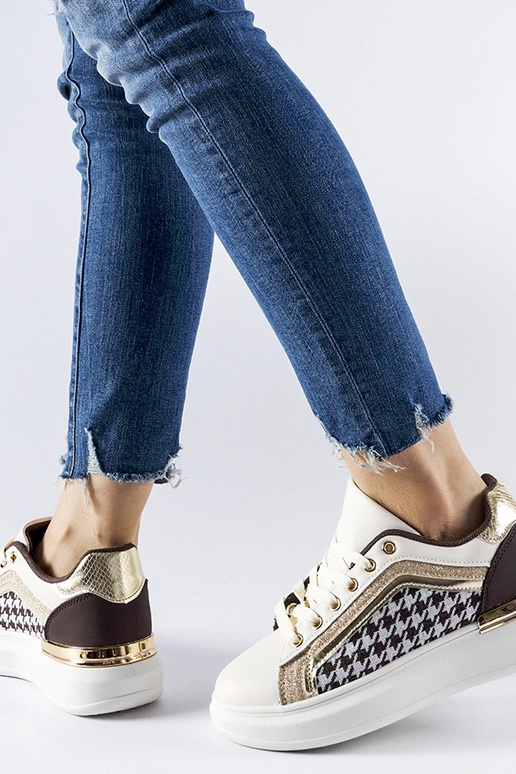 Briercliff brune og beige glitter...