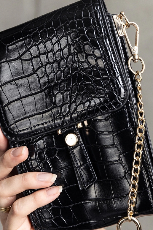 Sort taske dekoreret med Decatur...