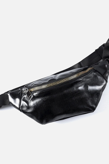 Melville-taske i sort lak 2