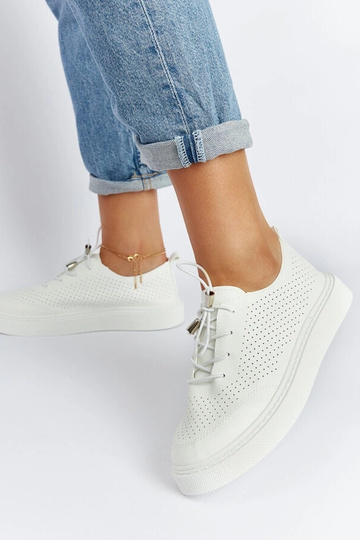 Laytonville hvide perforerede sneakers