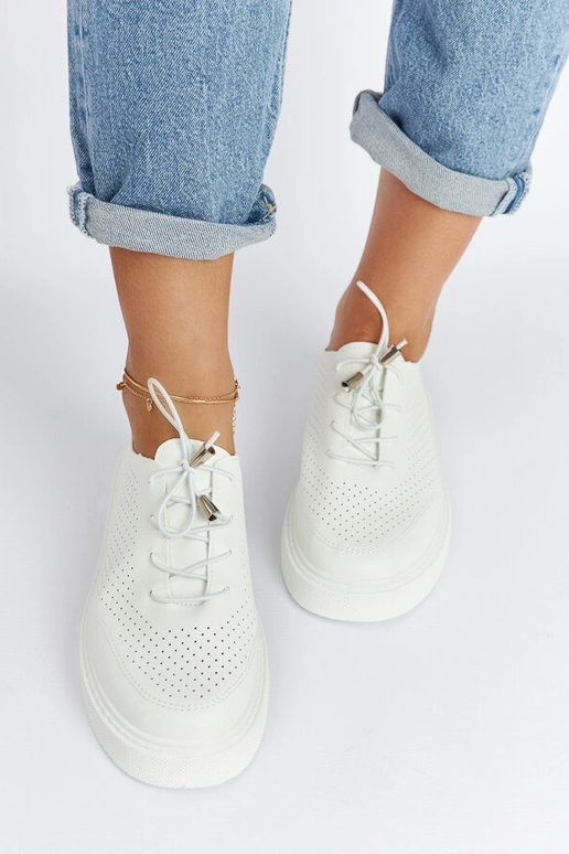 Laytonville hvide perforerede sneakers Laytonville hvide perforerede sneakers