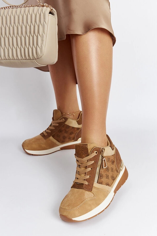 Knoxville Brown Wedge Sneakers