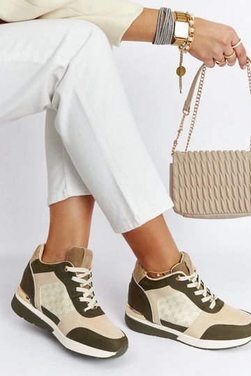 Grønne Chestnut Wedge Sneakers