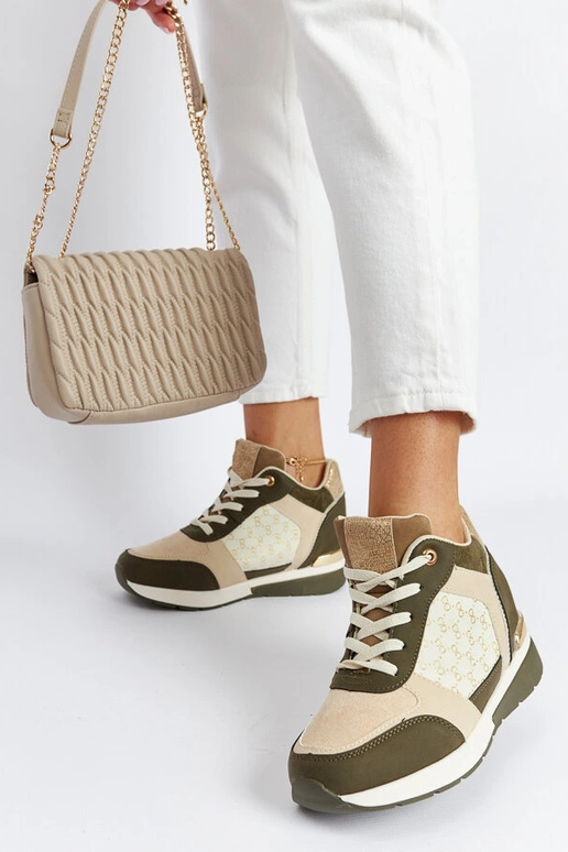 Grønne Chestnut Wedge Sneakers
