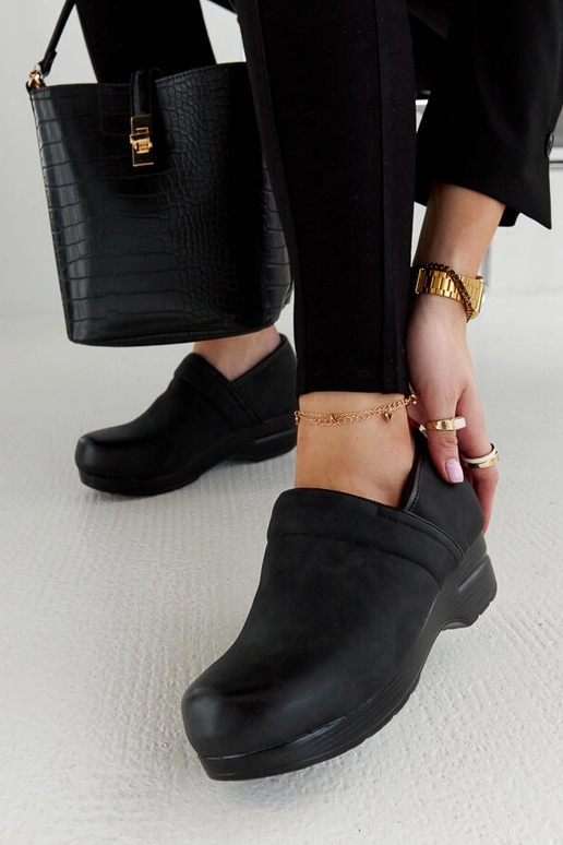 Sorte Montoro platform sko Sorte Montoro platform sko