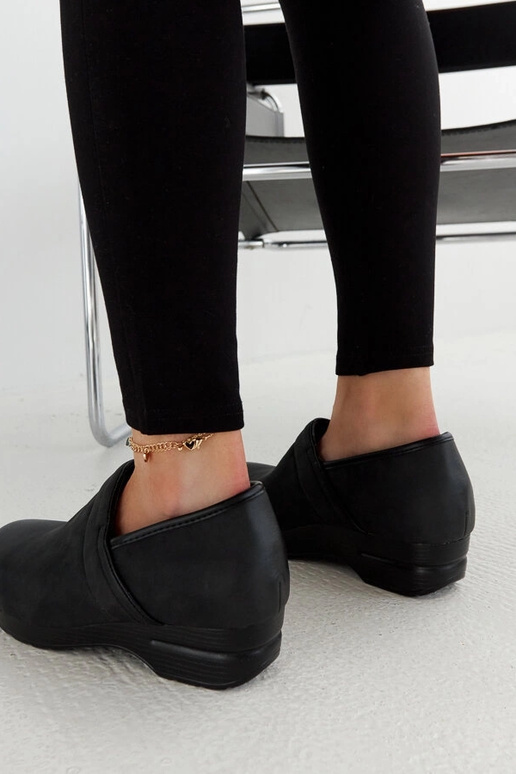 Sorte Montoro platform sko Sorte Montoro platform sko