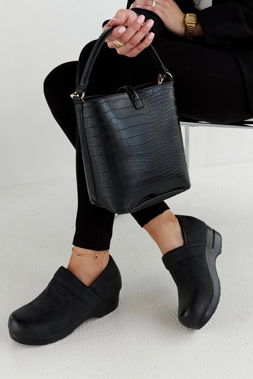 Sorte Montoro platform sko Sorte Montoro platform sko