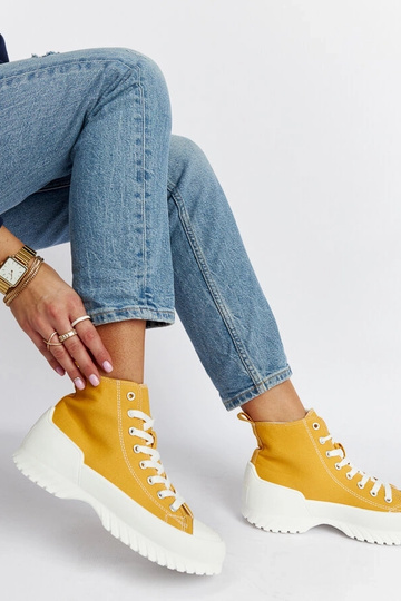 Ronchis Yellow High Top Sneakers