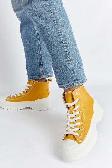 Ronchis Yellow High Top Sneakers 2