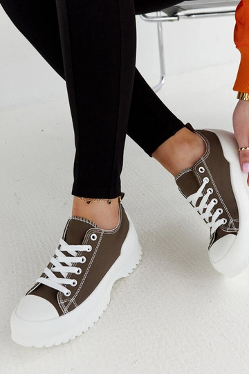 Monteleone grønne platform sneakers 2