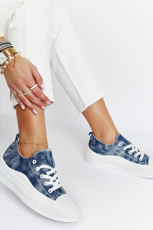 Marineblå Blais Platform Sneakers Marineblå Blais Platform Sneakers