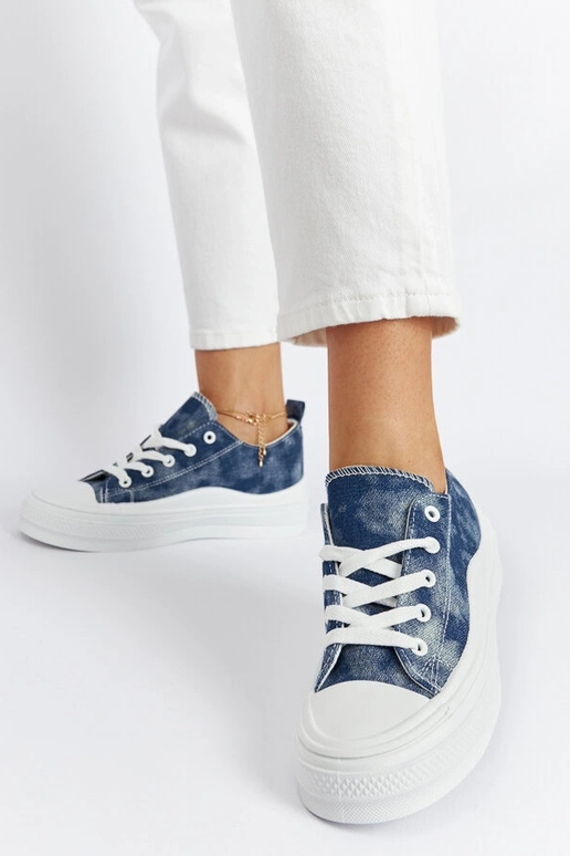 Marineblå Blais Platform Sneakers Marineblå Blais Platform Sneakers