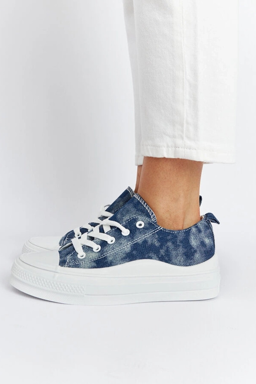 Marineblå Blais Platform Sneakers Marineblå Blais Platform Sneakers