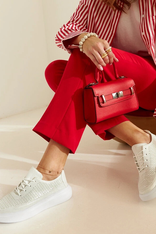 Sølv sneakers til kvinder på...