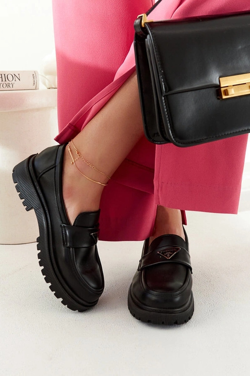 Teri zwarte mokassins Teri zwarte mokassins