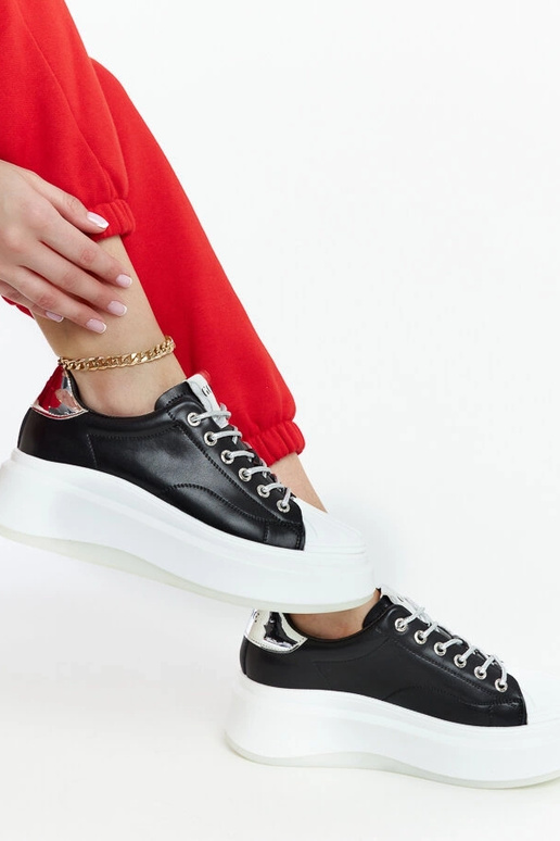 Zwarte platform sneakers GOE NN2N4034