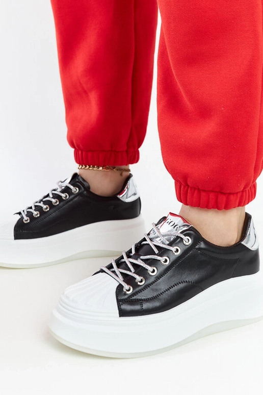 Zwarte platform sneakers GOE NN2N4034