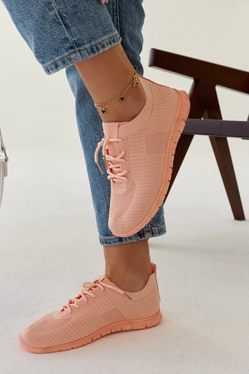 Erminio sneakers i pink stof 2