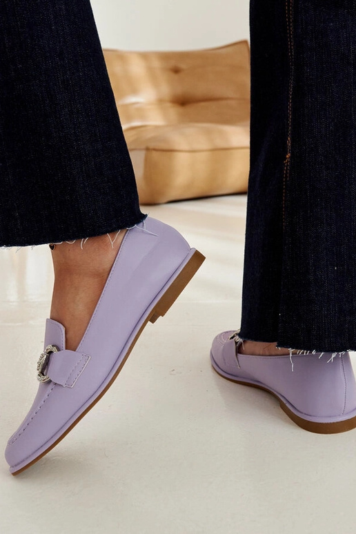 Marija lilla mokkasiner med zirkoner Marija lilla mokkasiner med zirkoner