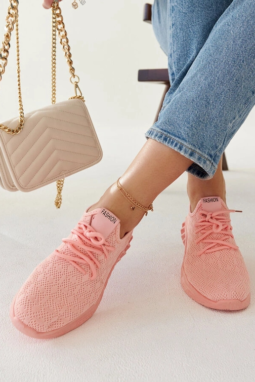 Pink Mira stof sneakers