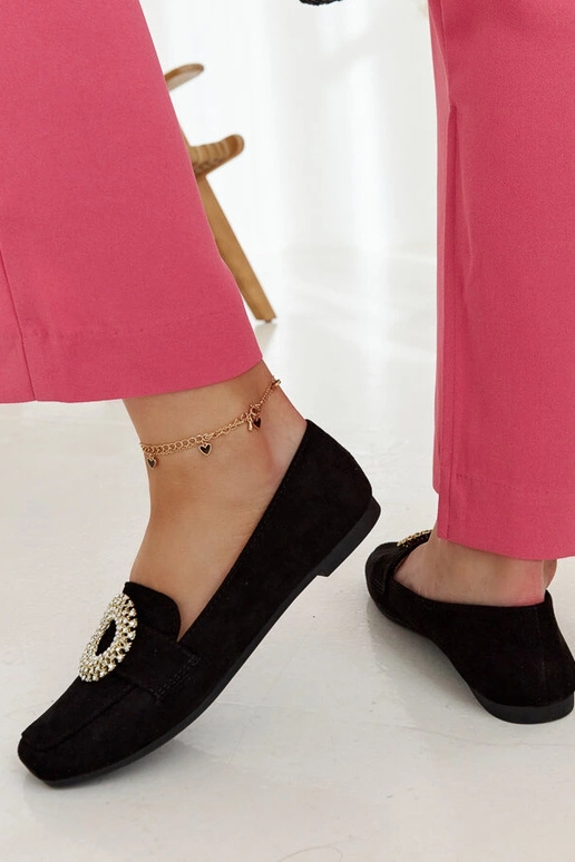 Sorte mokkasiner dekoreret med Celena... Sorte mokkasiner dekoreret med Celena...