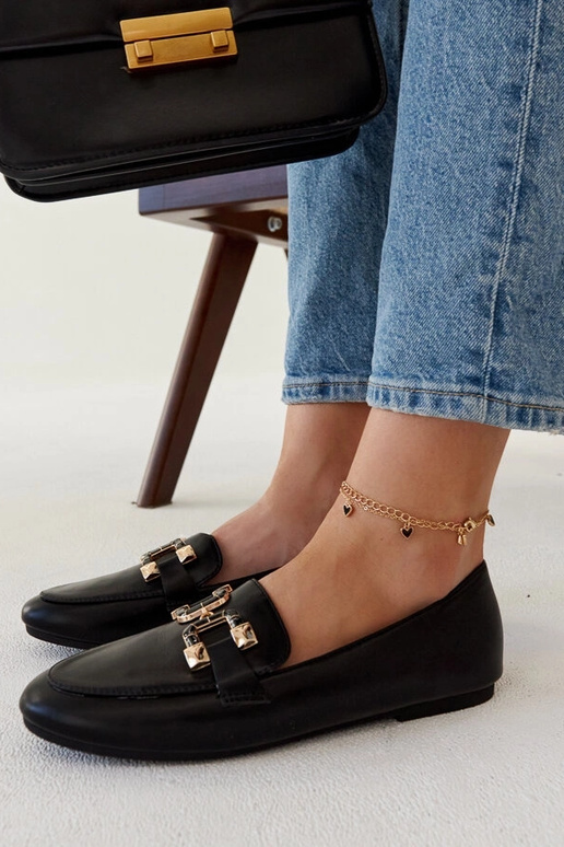 Sorte Comerio Spænde Mokkasiner