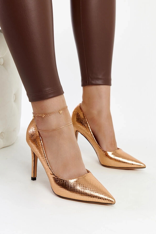 Wines champagne pumper i laklæder