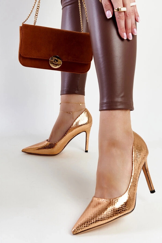 Wines champagne pumper i laklæder