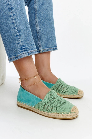Gordanas mynte gennembrudte espadriller