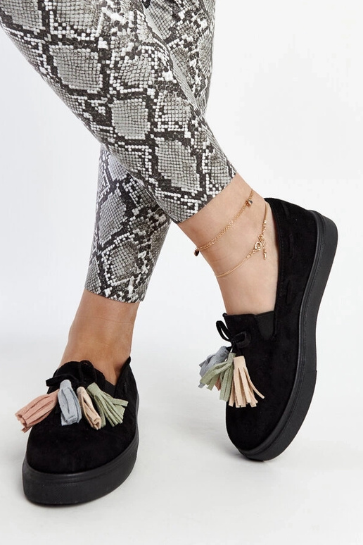 Sorte halvstøvler med farverige... Sorte halvstøvler med farverige...