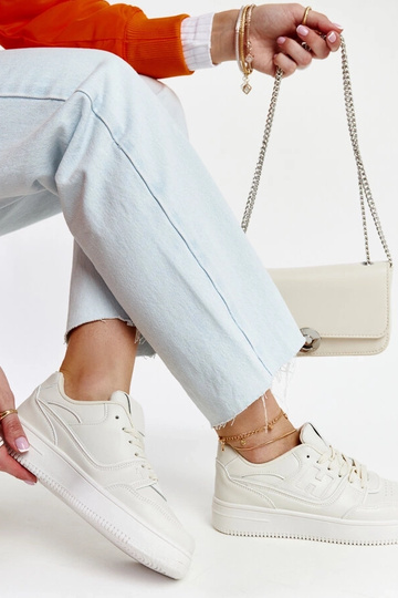 Beige Mentha platform sneakers 2