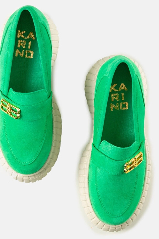 Groene suède veterschoenen Karino Groene suède veterschoenen Karino