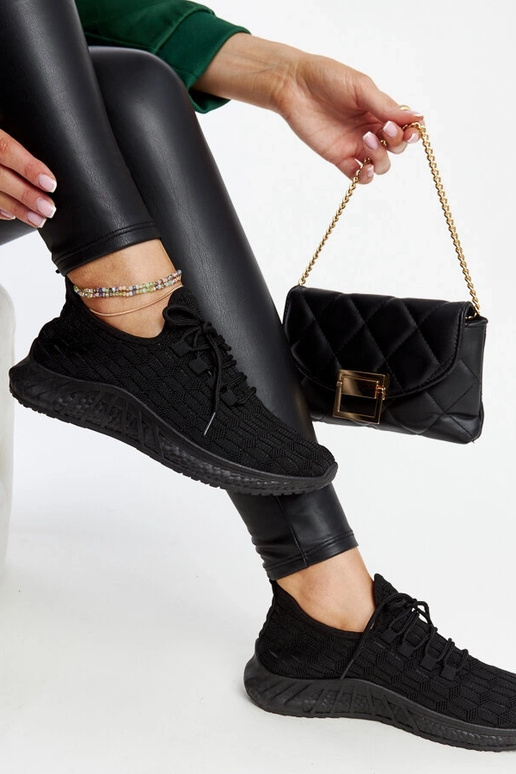 Zwarte stoffen sneakers Milena Zwarte stoffen sneakers Milena