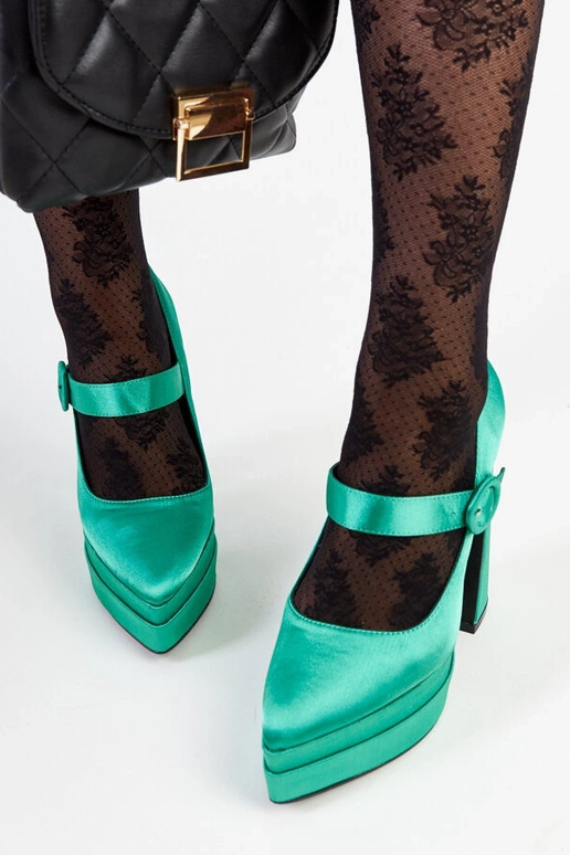 Mikes grønne højhælede pumps Mikes grønne højhælede pumps