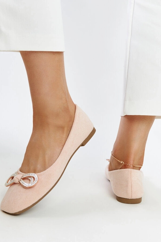 Lyserøde balletlejligheder med sløjfe... Lyserøde balletlejligheder med sløjfe...