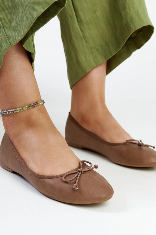 Brune øko-læder ballet lejligheder Pavla Brune øko-læder ballet lejligheder Pavla