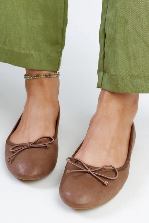 Brune øko-læder ballet lejligheder Pavla Brune øko-læder ballet lejligheder Pavla