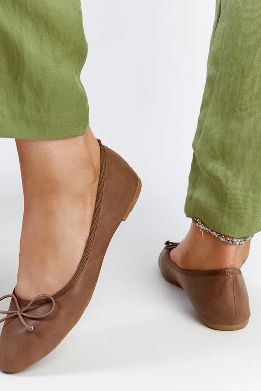 Brune øko-læder ballet lejligheder Pavla Brune øko-læder ballet lejligheder Pavla