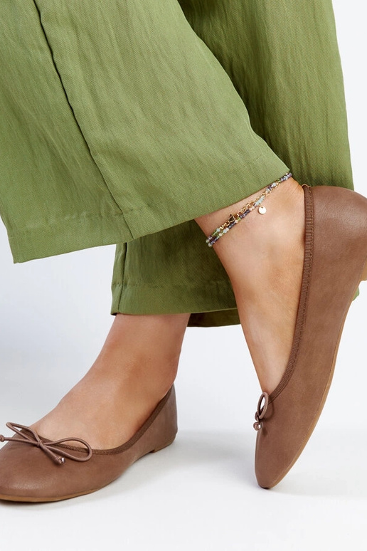 Brune øko-læder ballet lejligheder Pavla Brune øko-læder ballet lejligheder Pavla