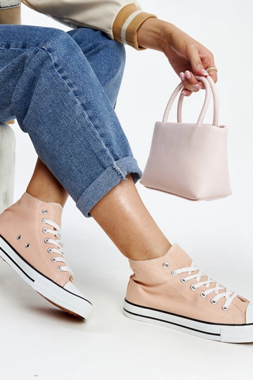 Lys pink Eliska high top sneakers 2