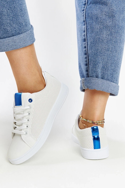 Hvide øko-læder sneakers Semret Hvide øko-læder sneakers Semret