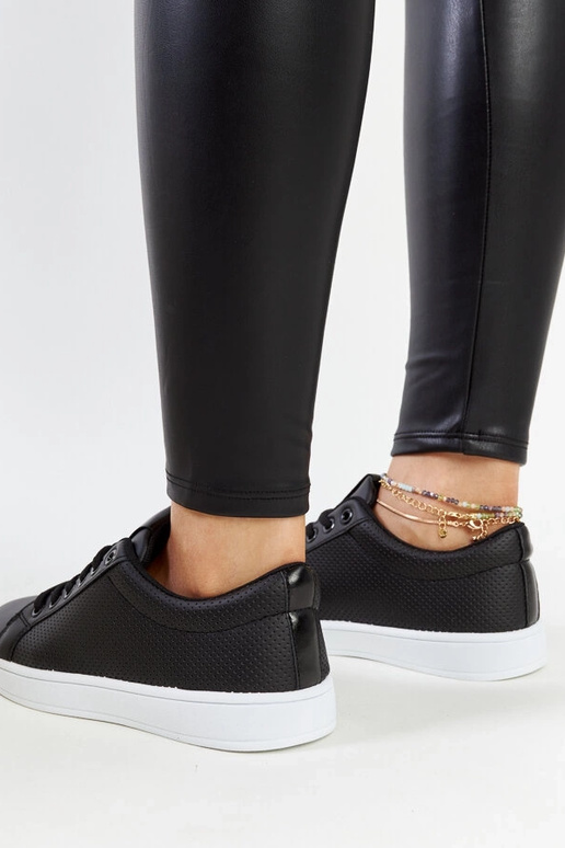 Sorte øko-læder sneakers Semret Sorte øko-læder sneakers Semret