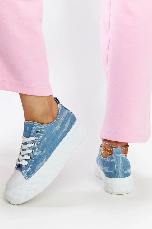 Blå høj platform sneakers Almaz Blå høj platform sneakers Almaz