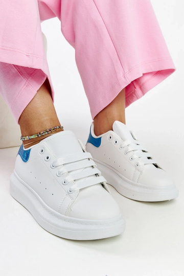 Hvide øko-læder sneakers... 2